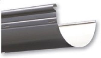 half round self cleaning gutters
